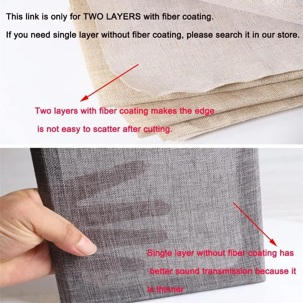 Flushbay Speaker Grill Cloth Protective Dustproof, KTV Box, Two Layers, 50*146cm